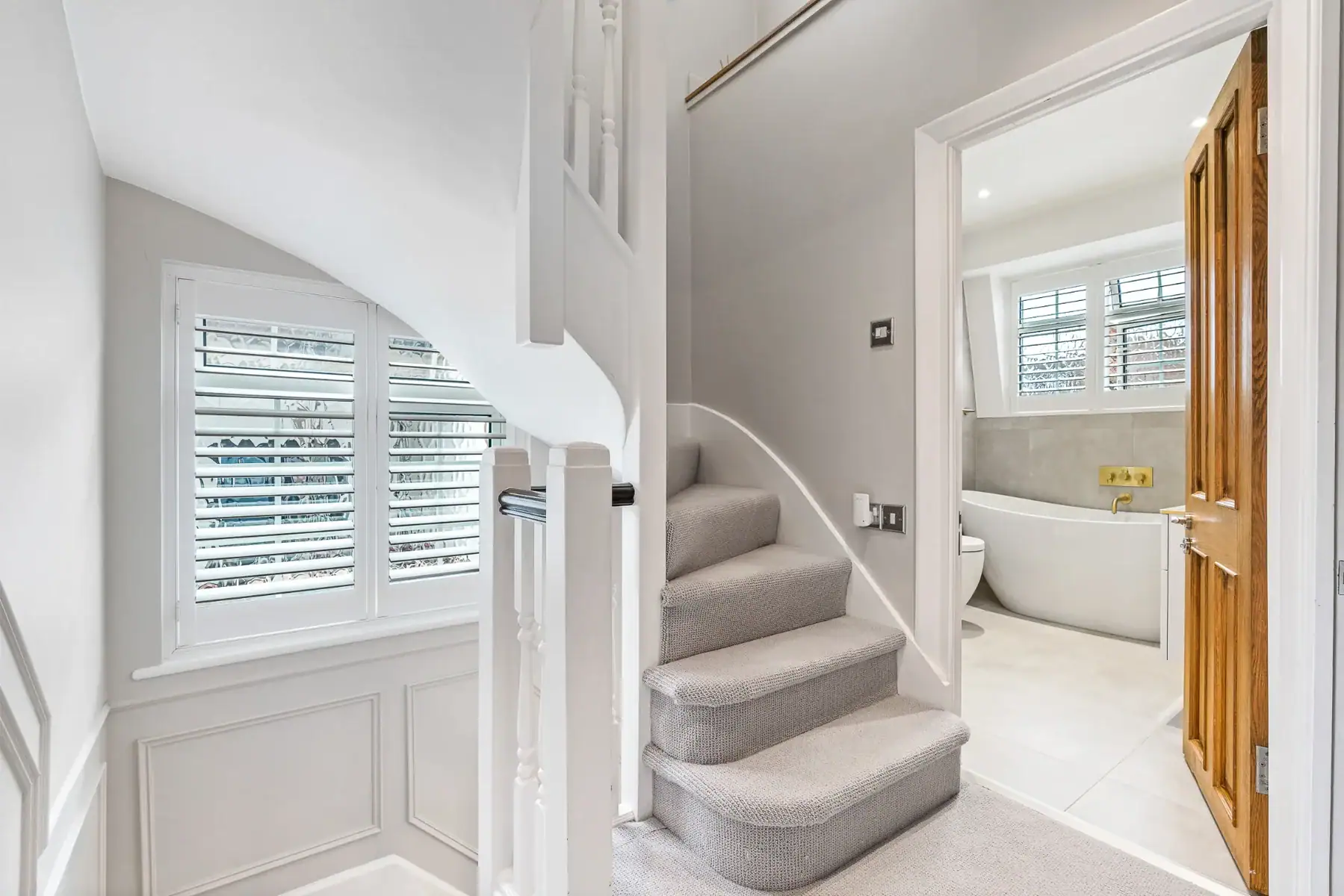 Stairs to a loft conversion designed by Architectural Hub